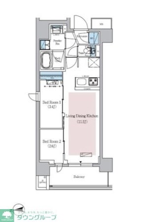アーバネックス新御徒町駅前の物件間取画像
